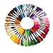 Embroidery Floss 50 Skeins Rainbow Color Cross Stitch Floss with Free Embroidery Needles and Plastic Card Board