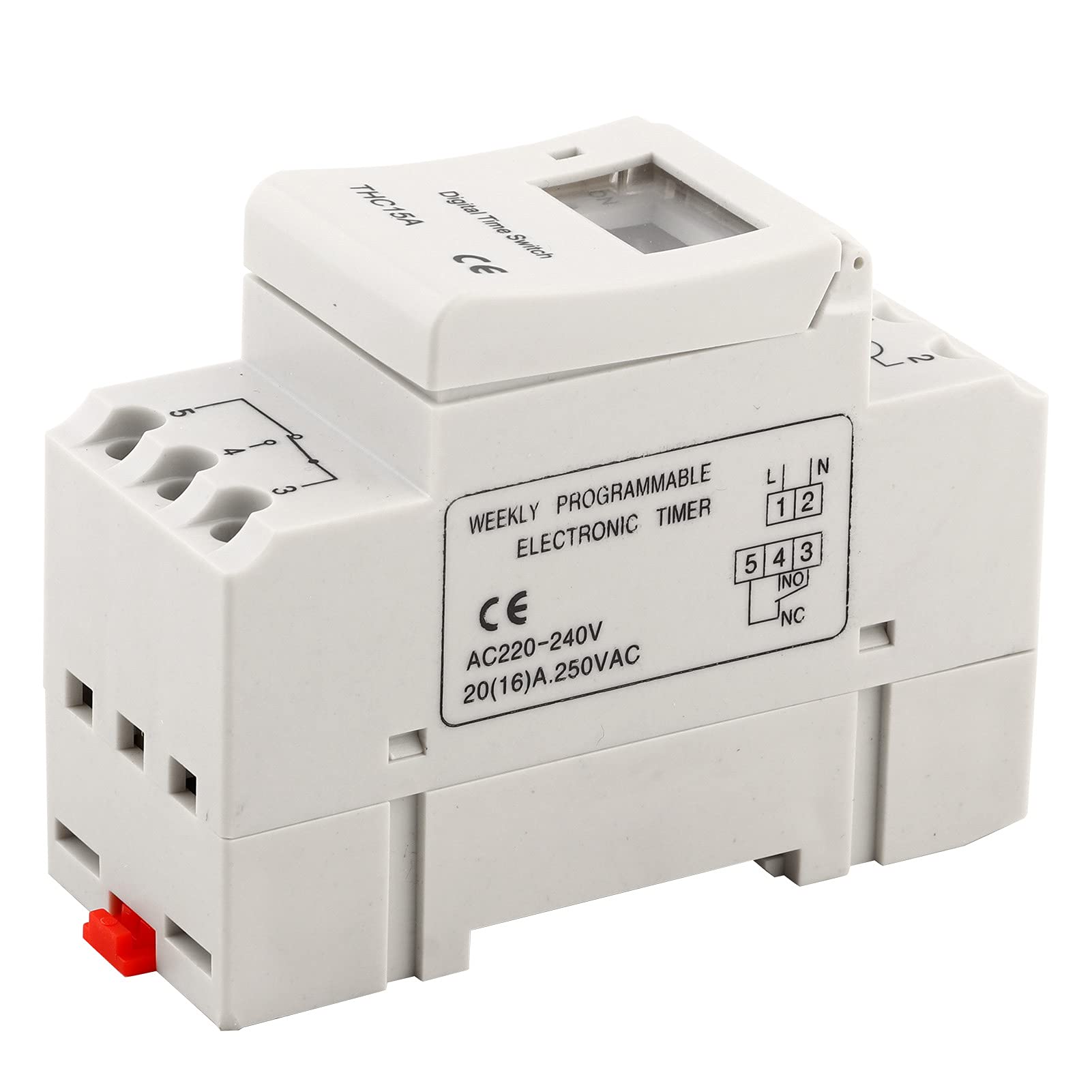 Tbest Thc15A 7 Day Timer D Thc15A 220‑240Vac 20A Din Rail Digital Programmable Timer Switch
