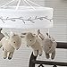 Lambs & Ivy Meadow Musical Mobile, Tan/White