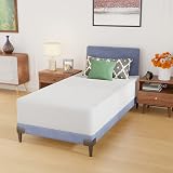 PayLessHere | 12 Inch Twin Mattress | Medium Firm Gel Memory Foam Mattress | White | with Washable Zipper Cover | for Pressure-Relieving Cool Sleep | Bed in a Box, CertiPUR-US Certified