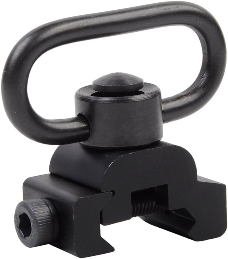 OAREA 20mm Rail Mount Paintball Airsoft Quick Release Detach QD Sling Swivel Tactical Military Sling Loop Picatinny for Gun Rifle Shotgun