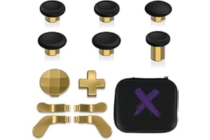 eXtremeRate 13 in 1 Component Pack Kit for Xbox Elite Series 2 Controller, 6 Metal Thumbsticks & Tool, 2 D-Pads, 4 Paddles fo