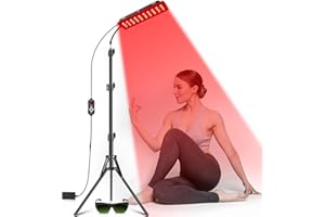 ASTAREXIN Red Light Therapy Lamp, Infrared Light Therapy with Stand - 660nm Redlight and 850nm Near Infrared Light Device for Body Pain Relief Skin Care