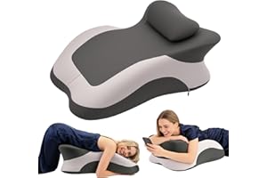 Eppyyo Memory Foam Ergonomic Wedge Pillow, Squat Pillow, Prone Pillow for Sleeping, Reading Pillow for Bed, Ideal for Massage