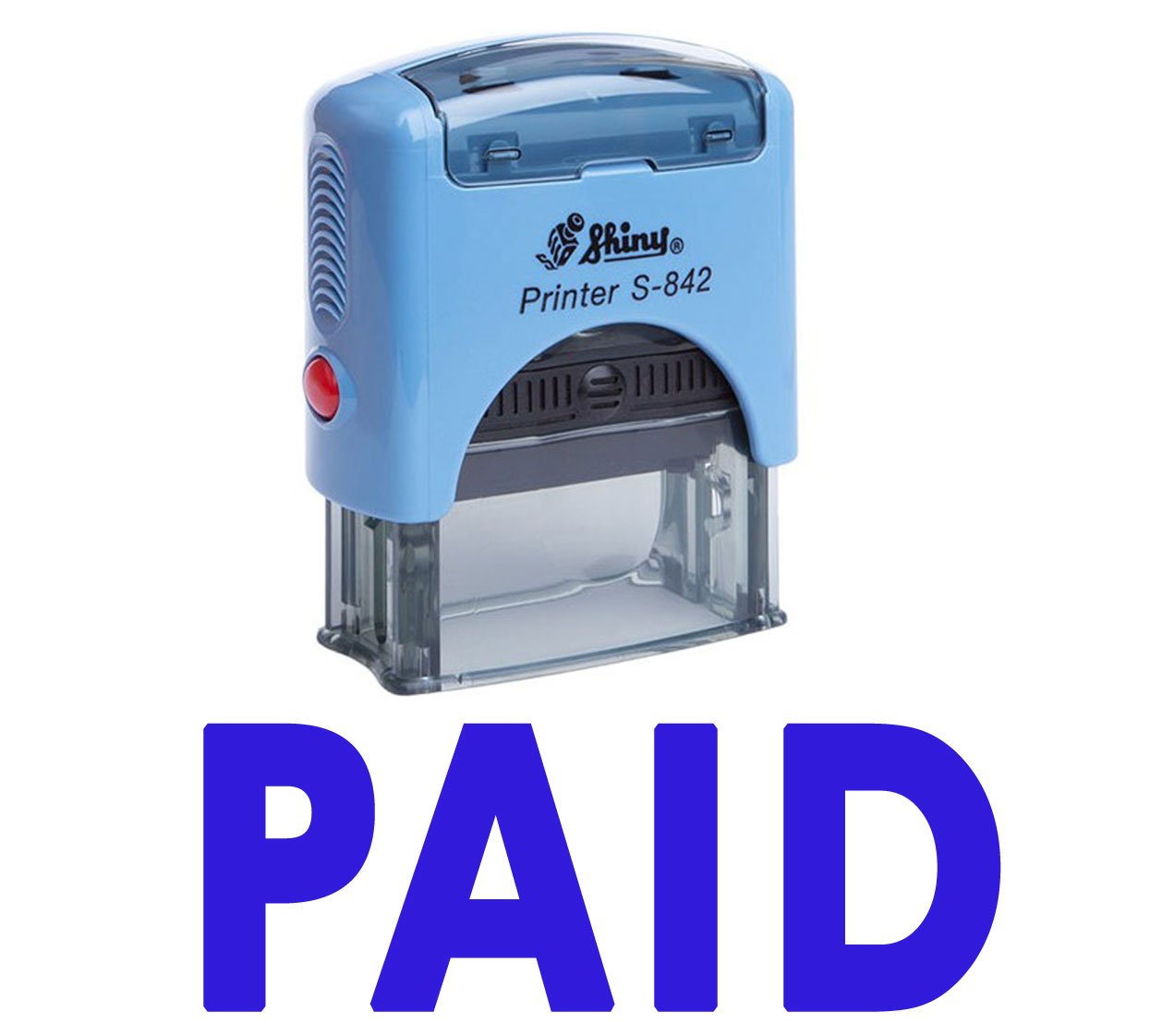 Printtoo Paid Self Inking Rubber Stamp Custom Shiny Office Stationery Stamp