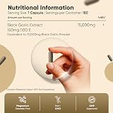 WeightWorld Black Garlic Capsules 15000mg 6 Months UK Made Vegan 180 view 5