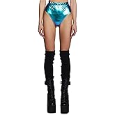 Dolls Kill Euphoric Element Metallic Bottoms by Club Exx – High-Waisted Cheeky Festival Shorts