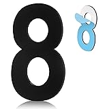 5 Inch Adhesive House Numbers,Modern Stainless