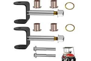 Drive-up Golf Cart Front End King Pin Repair Kit for Club Car Precedent 2004-Up Gas and Electric Models, Replaces OEM 102287201 103638601 103638801