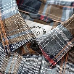Dubinik®Mens Flannel Shirts Long Sleeve Flannel