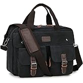 RAVUO Messenger Bag for Men, Water Resistant 15.6 17.3 Inch Laptop Briefcase Bag Casual Mens Satchel for Business