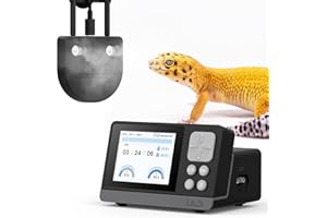 J&A JASON AEROBIC J&A Automatic Fogger for Reptile Tank, Mister for Terrariums, Humidifer with Programable Timer, Temp-Hygrometer Sensor, Ideal for Amphibians/Reptiles/Paludarium/Vivarium (Black)