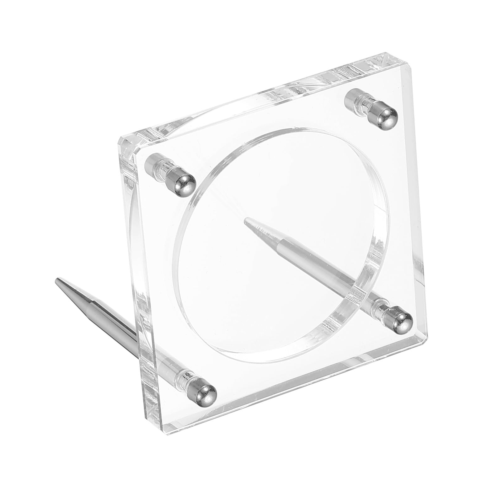 PATIKIL 2.5" Acrylic Coin Display Frame, 3D Floating Display Case Holder Single Slot for Jewelry Specimens Medallion Coins, Clear