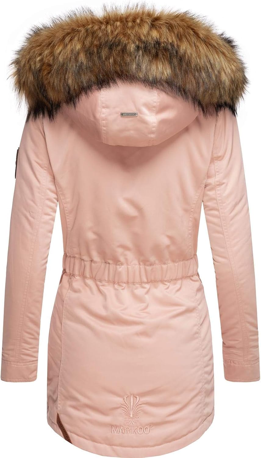 Marikoo Damen Wintermantel Winterparka mit abnehmbarem Kunstfell Sanakoo XS-XXL