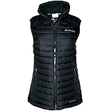 Columbia Women's White Out Puffer Omni Heat Full Zip Insulated Vest (Black