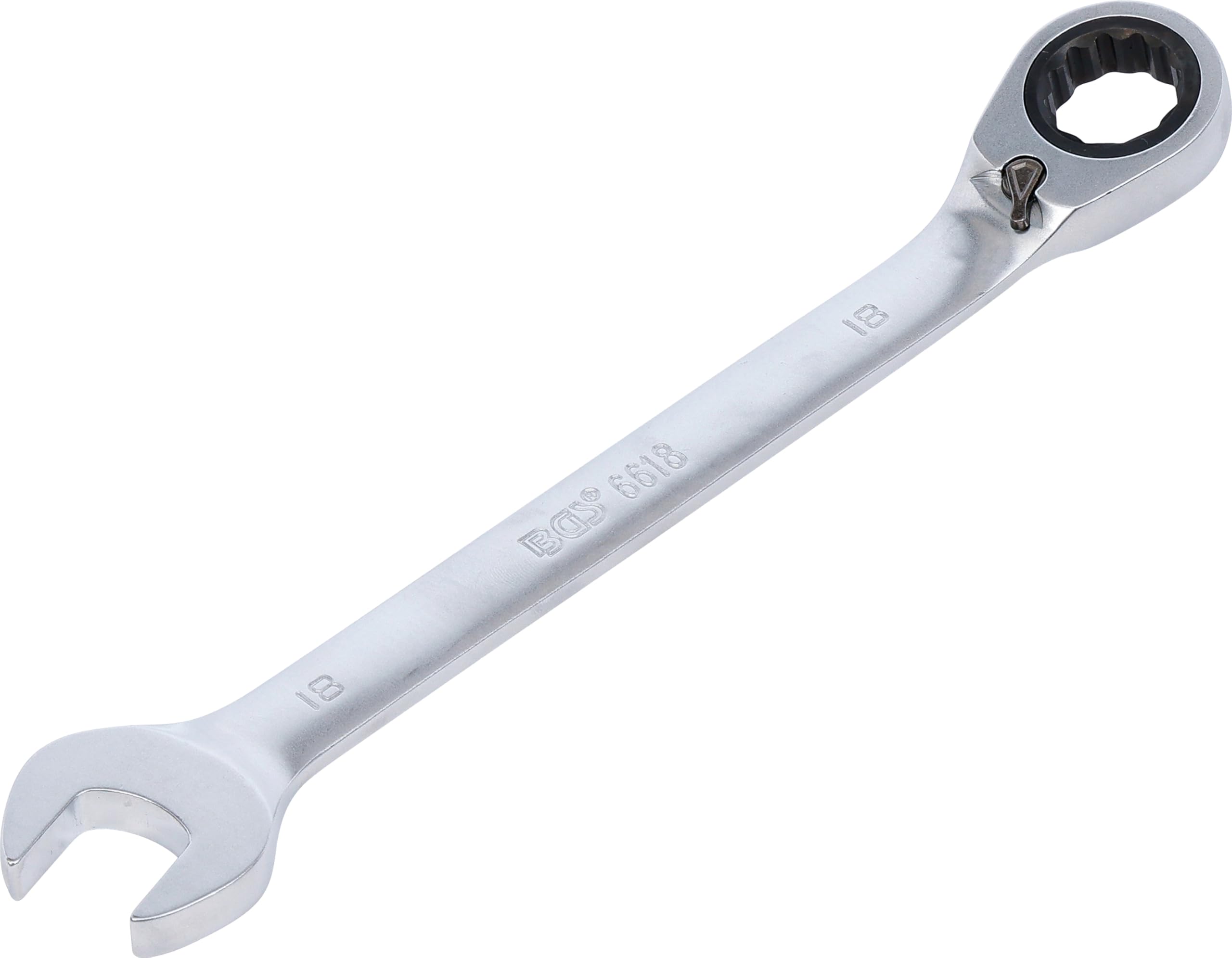 BGS 6618 | Ratchet Combination Wrench | reversible | 18 mm