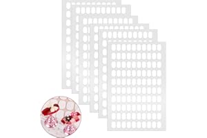 TRINKRITTEY 600 Pcs False Tip Double Sided Adhesive Tapes for Nail Art Holder Pre-cut Display Strips