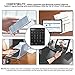 Bluetooth Number Pad, Jelly Comb N019 Ultra Slim Wireless Bluetooth 28-Key Numeric Keypad Data Entry with Multiple Shortcuts for Smartphones Tablet Surface pro and More-Black
