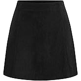 CIDER Corduroy Mini Skirt Elastic Waist A-Line Skirt Women's Fashion