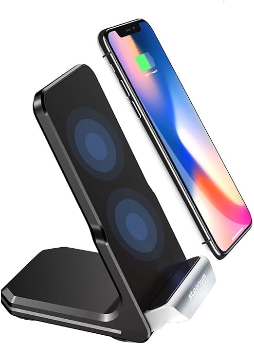 Caricatore Wireless Auto Hinyx | Supporto Con Ricarica Rapida Qi 10W/7.5W/5W | Adatto Per IPhone E Samsung | Con Clip Per Aria