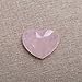 Yujianni Natural Rose Quartz Heart Pink Quartz Healing Gemstone Love Carved Polished Carved Palm Worry Stone Reiki Balancing