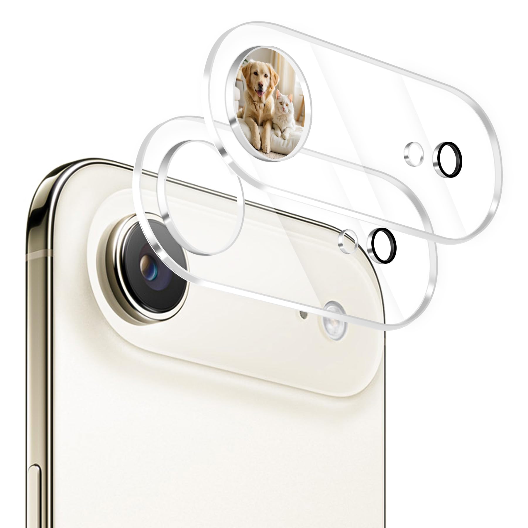 AIYEEN Camera Lens Protector (2 Pack) Compatible with iPhone Air 6.5" Camera Lens Cover Protection, 9H Tempered Glass, HD Clear Anti-scratch Case Friendly, Smudge-Resistant [Night Shots]