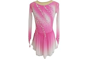 LIUHUO Figure Skating Dress Girl's Long Sleeves Handmade Customized Competition Performation