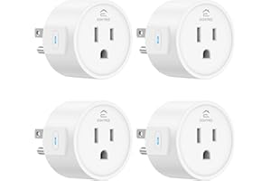 EIGHTREE Smart Plugs Compatible with Alexa Only, Voice Control, Outlet Timer, 10A Smart Outlet, White
