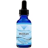 Absonutrix Bromelain 590 mg, Easy-to-Consume Liquid Drops, 4 Oz Bottle, Pineapple Extract for Tissue Support, Quick Absorption, Gluten-Free, Third-Party Tested, GMP-Certified, Non-GMO, Made in USA