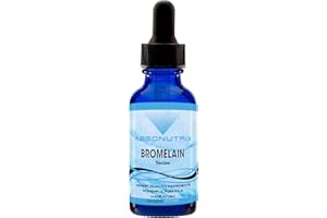 Absonutrix Bromelain 590 mg, Easy-To-Consume Liquid Drops, 4 Oz Bottle, Pineapple Extract For Tissue Support, Quick Absorption, Gluten-Free, Third-Party Tested, GMP-Certified, Non-GMO, Made in USA