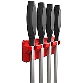 EZRED Magnetic 4 Slot Pry Bar Holder with Mounting Holes Non-Marring TPEE Low Profile Design Organization