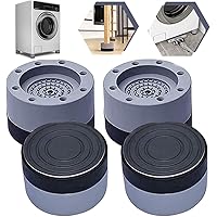 4 Pcs Anti Slip Anti Vibration Rubber Washing Machine Support, Shock and Noise Cancelling Washing Machine and Dryer Foot…