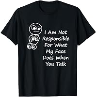 Tazza Divertente Con Scritta 'I Can't Be Held Responsible For What My Face Does When You Talk' - 3