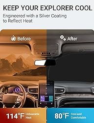 Proadsy 2025 Upgrade Windshield Sun Shade Custom
