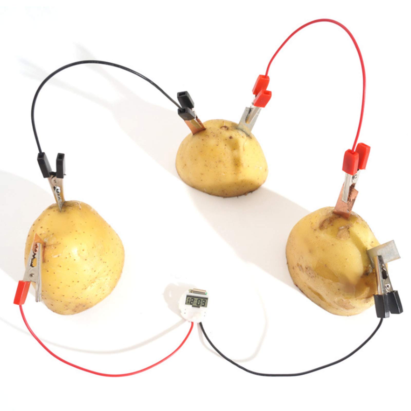 AUNMAS Bio Energy Science Kit, Potato Electricity Experiments Science Toys Children Educational Fun Potato Electricity Experiments Educational Learning Set for Kids