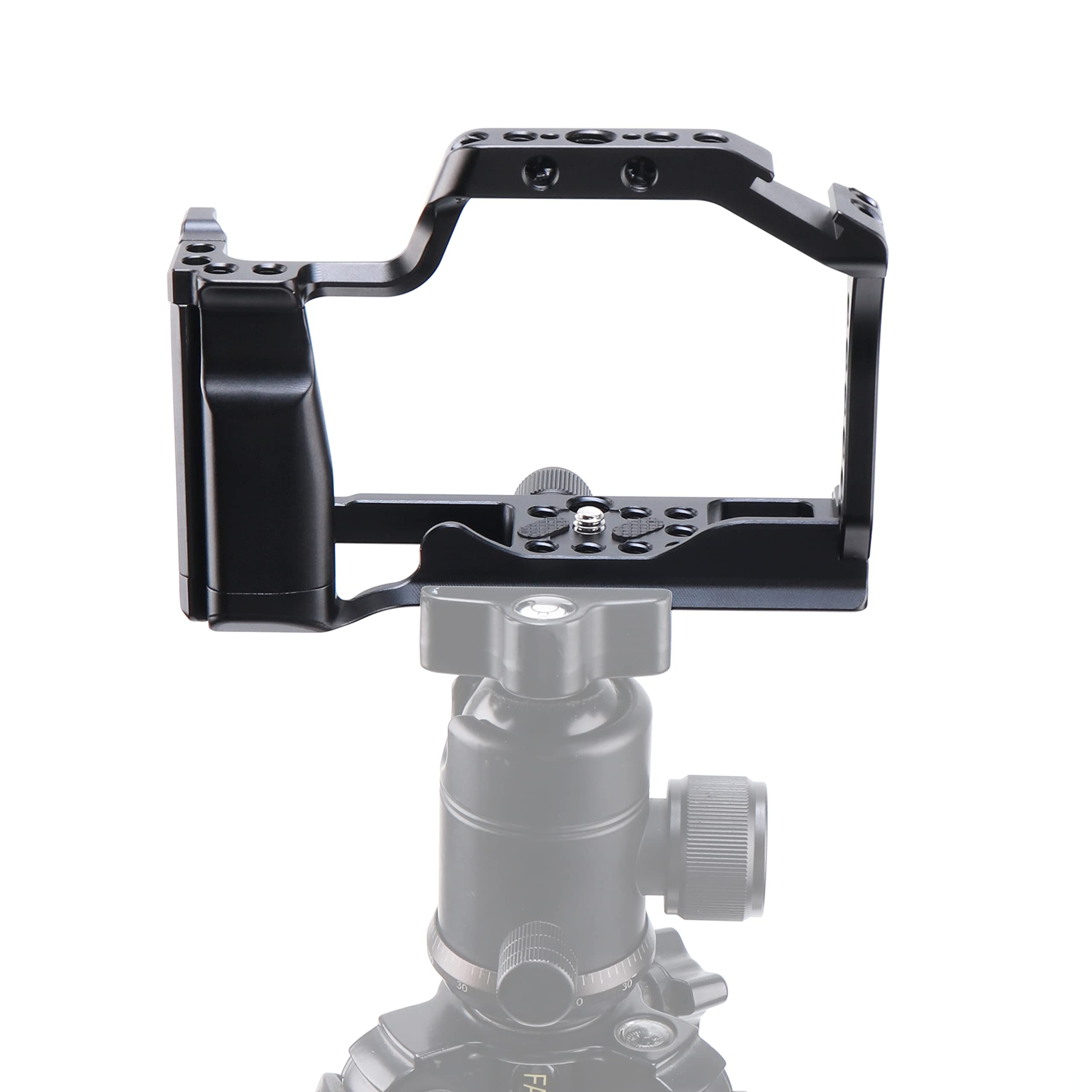 Hersmay EOS M50 Mark II Camera Cage for Canon EOS M50II M50 M5 Mirrorless Vlogging Camera Kit with Cold Shoe,Handle Locating Holes,Multiple 1/4