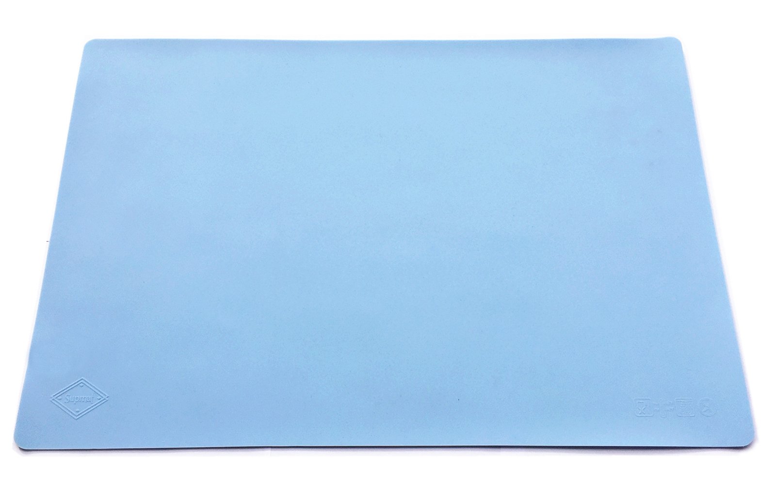 Home Essential, Supmat XL, Super Versatile Extra Large and Thick Heat Resistant Silicone Mat, Counter Mat (Serenity Blue)