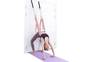 XEMZ Yoga Fitness Stretching Strap, Adjustable Leg Stretcher Back Bend Assist Trainer, Improve Leg Waist Back Flexibility Home Gym Equipment for Rehab Pilates Ballet Cheerleading Splits Gymnastics