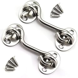 SQXBK 2PCS 3 Inch Cabin Hook Eye Latch Wind-Proof
