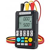 4-20mA Signal Generator Calibrator Portable Industrial Process Calibrator with Voltage Current Thermocouple Output Programmable PLC Test Signal Generator Backlit LCD-C703S