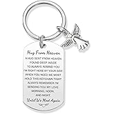 Coolvy Hug From Heaven Keychain Sympathy Gifts for Loss of Mom Dad Loved One Until We Meet Again Memorial Remembrance Gifts