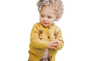 Simplee kids Baby Girl Thin Sweater Solid White Pink Cardigans for Toddler 0-3Years