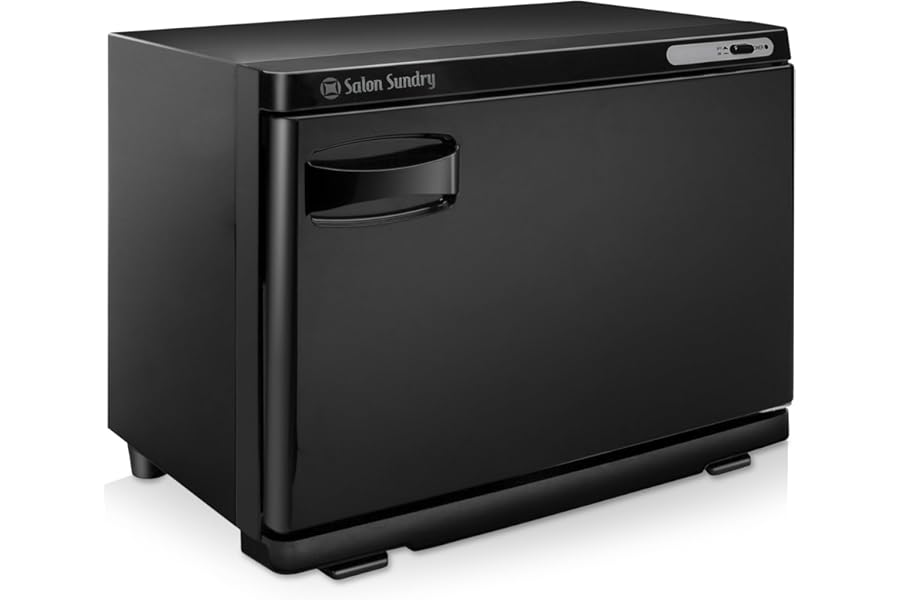 Salon Sundry Professional High Capacity Hot Towel Warmer Cabinet – Facial Spa and Salon Equipment – Black