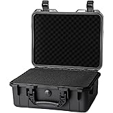 Moubruk Hard case Waterproof Hard Case with DIY Customizable Foam Insert Portable Protective for Camera Drones Equipments Tools Test Instruments 16.9''x13.7''x7.1''