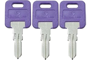 RV WHOLESALE DIRECT 3 Pack of Global Link RV Keys Select Your Key Code (G360)