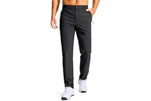 G GRADUAL Men's Golf Pants - 30"/32"/34" Slim Fit Stretch Lightweight Dress Pants for Men with Zipper Pockets Casual Work