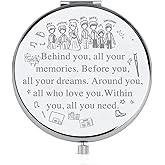 FEELMEM News Musical Inspired Gift Behind You All Your Memories Compact Makeup Mirror News Musical Merchandise