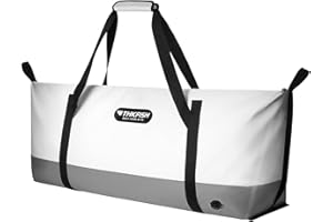 THKFISH Fish Cooler Bag Kill Bag Insulated Fish Bag, 40x16x6.5in, Grey-40x16x6.5, 32 Quarts, Waterproof, Leak-Proof, Easy-to-