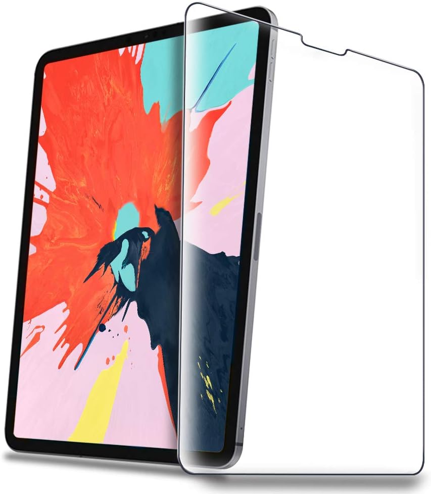 HBorna Screen Protector for iPad Pro 12.9 inch (2020 & 2018 Model), 9H Hardness Tempered Glass Screen Protector with Apple Pencil Compatible/Bubble Free for All Screen iPad Pro 12.9 inch 2018 Release