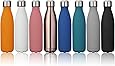 KINGSO 17oz Double Wall Vacuum Insulated Stainless Steel Water Bottle Perfect for Outdoor Sports Camping Hiking Cycling